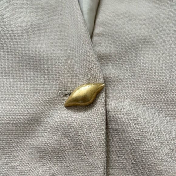 Vintage Jones New York Pleated Long Statement Closure Blazer Sz 14 - Picture 5 of 10